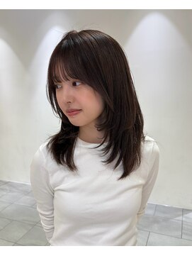 ビーハイブアヴェダ PARCO2店(BEHIVE AVEDA) ラベンダーグレージュ×レイヤースタイル