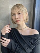 トルネード(TORNADO) 推しカラー 推しカット ハイトーンボブ ホワイトブロンド s110