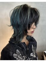 クペウヘイヴン(cope'u HAVEN)&nbsp;原宿/ウルフカット レイヤー デザインカラー ルーツカラー   