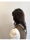 毛流れ綺麗！くせ毛を活かすロングレイヤー