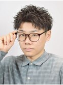 スパイキーショートツイストアップバングピンパーマ谷町四丁目ｎ
