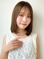 カバーヘア ブリス 戸田公園西口店(COVER HAIR bliss)&nbsp;大人ボブレイヤー/ココアベージュ/小顔ヘア/髪質改善p戸田公園