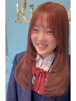 ルネシミズ(Rune shimizu)&nbsp;ピンクベージュ×レイヤースタイル