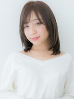 モッズヘア 越谷(mod's hair)&nbsp;大人美人黒髪アッシュミディアムレイヤーカットX越谷30代40代