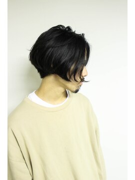 メリケンバーバーショップ フクオカ(MERICAN BARBERSHOP FUK) サイドパートショート フェザーマッシュソフトツーブロック