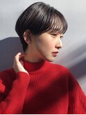 【mee.】 大人ショートマニッシュネイビーブルー