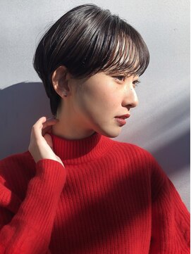 ミィ 表参道(mee.) 【mee.】 大人ショートマニッシュネイビーブルー