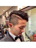 #サイドパートモヒカン#パートライン#hommehair2nd櫻井