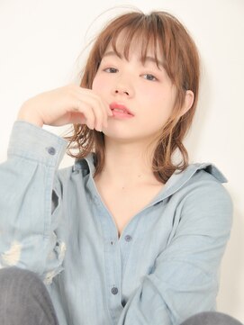 ネオリーブカフ 鶴ヶ峰店(Neolive caff) アッシュブラウンにインナーハイライト♪シースルーバング