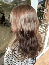 リラシー ヘアーアンドビューティー 龍ケ崎店(RELASY hair&beauty) ベージュアッシュカラー【イルミナカラー牛久】