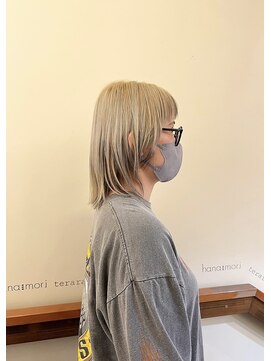 ハナモリ テララ(hanamori terara) hanamori★多田羅 ウルフカットと毛先カラー【高松/ヘアカラー】