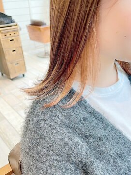 アコテアット ヘア(acote @) 斜めバング/グレージュカラー/シルキーベージュ/韓国/渋谷