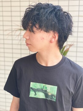 スウェル 船橋店(Swell) ハイライト/マッシュパーマ/束感/波巻き/メンズ