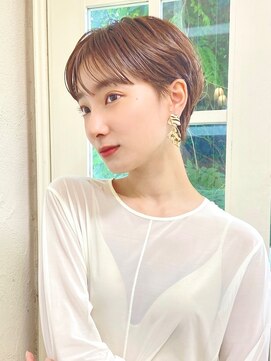 ハウスアンドヘアーワークス(House&Hair works) 前髪長め大人小顔ショート30代40代50代　藤沢