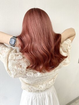 アオアクア バイ グルグル 小岩店(ao akua by GULGUL) ピンクベージュ ローズピンク&韓国巻き 小岩