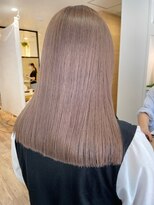 ヘアーズルーム 風(Hair's room fuu) ピンクベージュ×ミディアムボブ アプトグロストリートメント