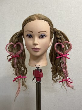 ロカット サロン(Roquat Salon) ハートツインヘアアレンジ【立川/ヘアアレンジ/国分寺/立川】