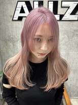 オルズ 渋谷(ALLZ)&nbsp;ハイトーンホワイトピンクダブルカラーケアブリーチケアカラー