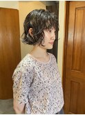 ミニボブ /切りっぱなしボブ/暗髪ボブ/ボブパーマ/横浜