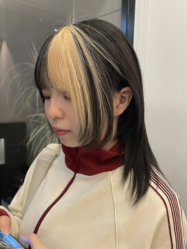 ベンジー 天神店(benji) ウルフカット/レイヤーカット/ポイントブリーチ