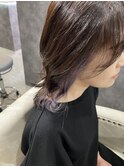 イヤリングカラー　パープルアッシュ