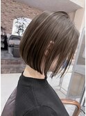 シークレットハイライト×ボブ×グレージュ