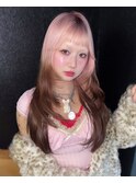 【 HIYORI 】" ピンク × ベージュ　ルーツカラー "