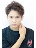 かきあげ ソフトツイスト アップバング 刈り上げ