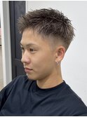 桑名メンズパーマメンズカットセンターパートメンズマッシュ緩め