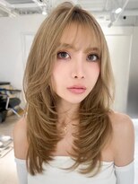 ラルガ 黒崎(Raruga)&nbsp;ハイライトカラーミルクティーベージュレイヤーカット