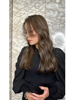 スティーロ 渋谷(Steelo) 顔周りカット×オリーブグレージュ