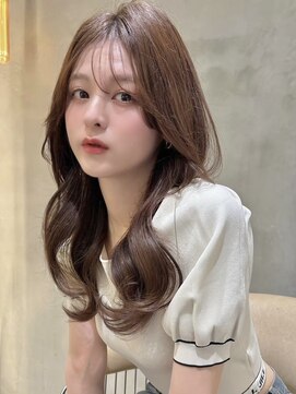 レーヴバイロンド 仙台(Reve by Lond) ミディアムレイヤーカット縮毛矯正大人ガーリー髪質改善仙台前髪