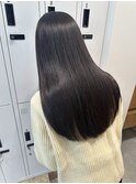 Say.ロングレイヤーブルーカラー縮毛矯正デジタルパーマ表参道