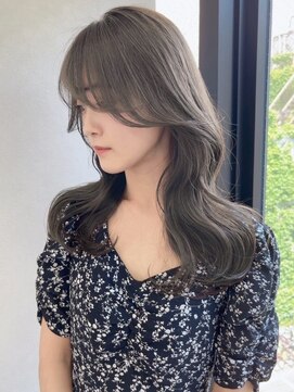 スターズレイ 本川越(STARS ray) オリーブグレージュ ヨシンモリ 顔周りカット 透明感カラー 艶髪