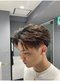 ショートフェザーセンターパート