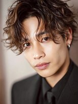 バランス 天王寺店(Balance)&nbsp;ミディアツーブロ波巻きスパイラルセンターパート