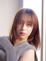 ディジョン(Dijon)&nbsp;韓国顔まわりレイヤーカットグレージュオリーブベージュブラウン