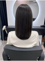 グランドライン(GRAND LINE) 《GRANDLINE友田千栄》暗髪ブルーベージュカラー 韓国ヘア