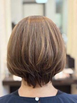 レーブ バイ ファースト 岩切店(reve by first) 白髪ぼかしハイライト×ボブ