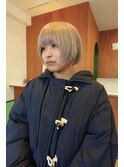 ハイトーンレイヤーミニボブ