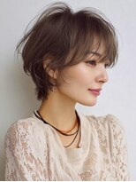 ハーツ(Heart's)&nbsp;白髪ぼかし大人ショートミルクティーベージュ