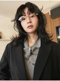レイヤーカット 顔周りカット