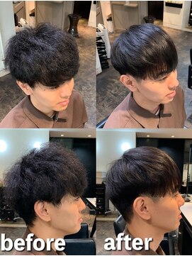 エノア 青山(ENORE) メンズ縮毛矯正/曲がる縮毛矯正/メンズ髪質改善/メンズカット