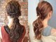 ヘアセット・着付け専門店 FUN-aid【4月上旬 NEW OPEN(予定)】の写真/【★4月NEWOPEN★】編み込みをプラスした大人可愛いヘアセット◎巻きおろしやハーフアップで褒められ髪♪