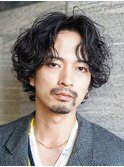 ヌケ感無造作グランジメンズミディアム