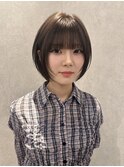 ボブレイヤーフェイスレイヤー艶髪髪質改善艶カラー大和田福井