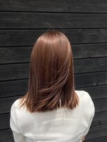 エクファ ヘア リゾート 大津 瀬田店(ex-fa hair resort)&nbsp;イメチェン/ピンクベージュ/アンブレラカラー/前髪/大津/瀬田