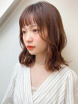 モッズヘア 足利(mod'hair)&nbsp;30代40代髪質改善カラー暖色系レイヤーミディ艶感春カラー