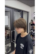 ザ クロー(THE CROW)&nbsp;透明感ブラウンカラーフェザーパーマ