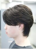 ニュアンスパーマセンターパートフェザーパーマシャドウパーマ